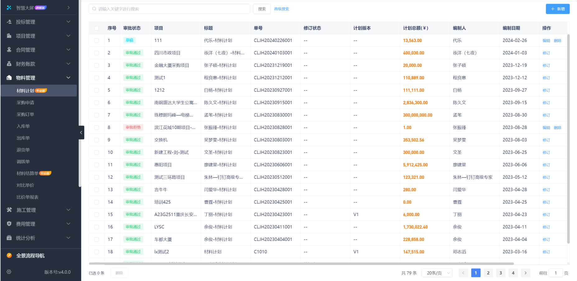 装饰工程项目管理软件